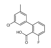 2-(3-chloro-5-methylphenyl)-6-fluorobenzoic acid结构式