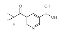 (5-(2,2,2-TRIFLUOROACETYL)PYRIDIN-3-YL)BORONIC ACID structure