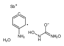 (4-aminophenyl)-(carbamoylamino)oxystibinic acid Structure