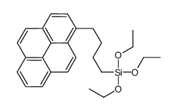 triethoxy(4-pyren-1-ylbutyl)silane Structure