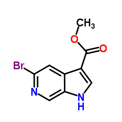 Methyl 5-bromo-1H-pyrrolo[2,3-c]pyridine-3-carboxylate Structure