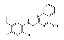 2-[[(5-ethyl-6-methyl-2-oxo-1H-pyridin-3-yl)amino]methyl]-1H-quinazolin-4-one结构式