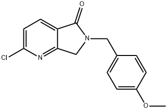 2-Chloro-6-(4-methoxybenzyl)-6,7-dihydro-5H-pyrrolo[3,4-b]pyridin-5-one structure