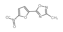 1,2,4-Oxadiazole,3-methyl-5-(5-nitro-2-furanyl)- structure