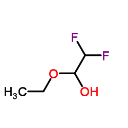 1-Ethoxy-2,2-difluoroethanol structure