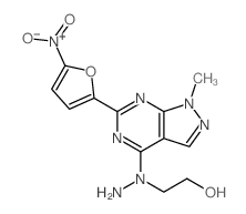 Ethanol,2-[1-[1-methyl-6-(5-nitro-2-furanyl)-1H-pyrazolo[3,4-d]pyrimidin-4-yl]hydrazinyl]- picture