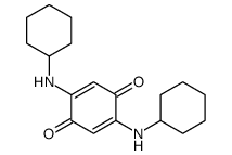 2,5-bis(cyclohexylamino)cyclohexa-2,5-diene-1,4-dione Structure