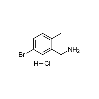 (5-Bromo-2-methylphenyl)methanaminehydrochloride structure