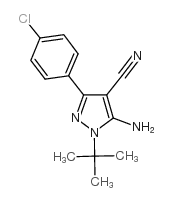 5-AMINO-1-(TERT-BUTYL)-3-(4-CHLOROPHENYL)-1H-PYRAZOLE-4-CARBONITRILE picture