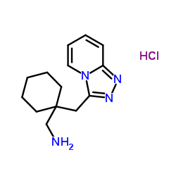 1-[1-([1,2,4]Triazolo[4,3-a]pyridin-3-ylmethyl)cyclohexyl]methanamine hydrochloride (1:1) Structure