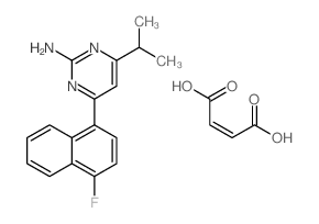 4-(4-FLUORONAPHTHALEN-1-YL)-6-ISOPROPYLPYRIMIDIN-2-AMINE MALEATE Structure