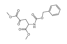 dimethyl 2-(((benzyloxy)carbonyl)amino)-4-oxopentanedioate结构式