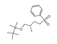 (-)-(3S)-4-{[tert-butyl(dimethyl)silyl]oxy}-3-methylbutyl phenyl sulfone Structure