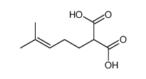 2-carboxy-6-methyl-5-heptenoic acid结构式