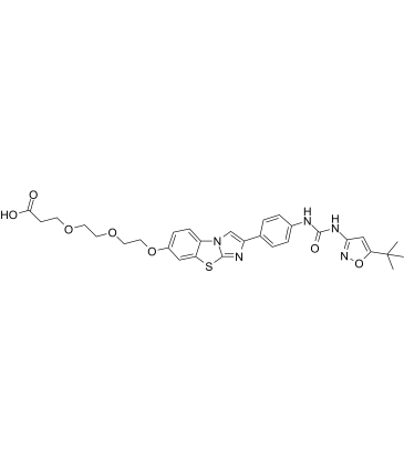 Desmorpholinyl Quizartinib-PEG2-COOH图片