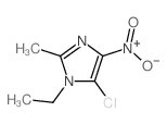 5-chloro-1-ethyl-2-methyl-4-nitro-imidazole Structure