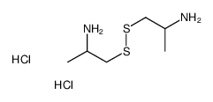 1-(2-aminopropyldisulfanyl)propan-2-amine,dihydrochloride结构式