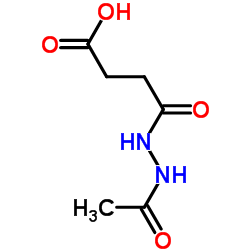 4-(2-Acetylhydrazino)-4-oxobutanoic acid Structure