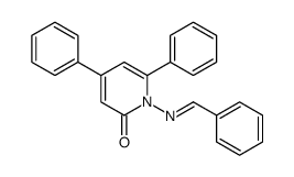 1-(benzylideneamino)-4,6-diphenylpyridin-2-one结构式