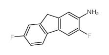 9H-Fluoren-2-amine,3,7-difluoro- Structure