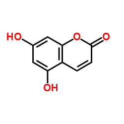 5,7-Dihydroxycoumarin Structure