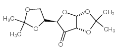 1,2:5,6-di-o-isopropylidene-alpha-d-ribo-3-hexulofuranose Structure