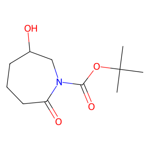 tert-butyl 6-hydroxy-2-oxo-azepane-1-carboxylate Structure