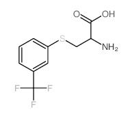 2-amino-3-[3-(trifluoromethyl)phenyl]sulfanyl-propanoic acid Structure