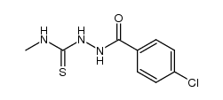 2-(4-chlorobenzoyl)-N-methylhydrazinecarbothioamide Structure