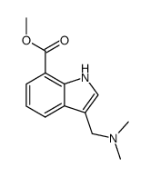 1H-Indole-7-carboxylic acid, 3-[(dimethylamino)Methyl]-, Methyl ester结构式