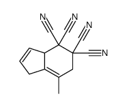 7-methyl-3a,6-dihydro-1H-indene-4,4,5,5-tetracarbonitrile Structure