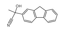 α-hydroxy-α-methyl-fluorene-2-acetonitrile结构式