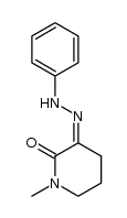 (Z)-1-methyl-3-(2-phenylhydrazono)piperidin-2-one结构式