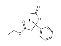 (R)-ethyl 3-acetoxy-3-phenylpropanoate结构式