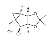 Cyclopropa[3,4]cyclopenta[1,2-d]-1,3-dioxole-4a(3aH)-methanol, tetrahydro-5-hydroxy-2,2-dimethyl-, (3aR,3bR,4aS,5S,5aS)- (9CI) picture