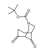 2-Methyl-2-propanyl 6,9-dioxo-3-azabicyclo[3.3.1]nonane-3-carboxy late Structure