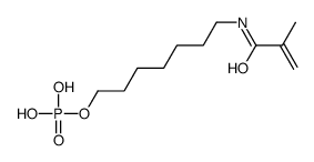 7-(2-methylprop-2-enoylamino)heptyl dihydrogen phosphate结构式