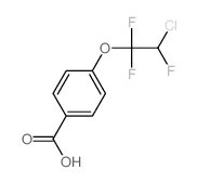 Benzoicacid, 4-(2-chloro-1,1,2-trifluoroethoxy)- Structure