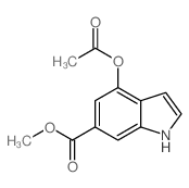 Methyl 4-(acetyloxy)-1H-indole-6-carboxylate Structure