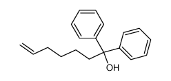 1,1-diphenyl-5-hepten-1-ol结构式