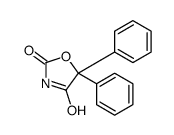 5,5-diphenyl-1,3-oxazolidine-2,4-dione Structure