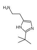 2-(2-tert-butyl-3H-imidazol-4-yl)-ethylamine结构式