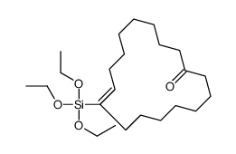 9-triethoxysilylcycloheptadec-9-en-1-one结构式