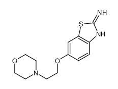 6-(2-morpholin-4-ylethoxy)-1,3-benzothiazol-2-amine Structure