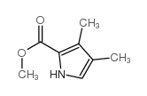 3,4-二甲基-1H-吡咯-2-甲酸甲酯结构式