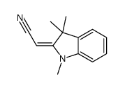 2-(1,3,3-trimethylindol-2-ylidene)acetonitrile Structure