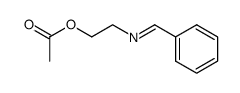 2-(benzylideneamino)ethyl acetate结构式