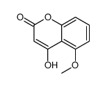 4-Hydroxy-5-methoxy-2H-1-benzopyran-2-one structure