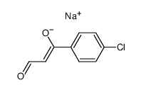 sodium salt of ω-formyl-4-chloroacetophenone结构式