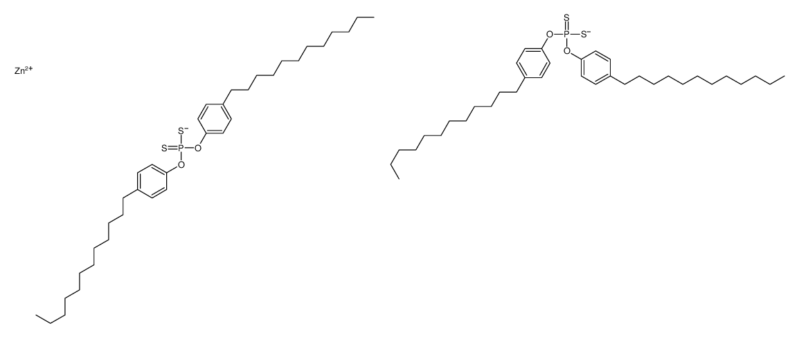 zinc bis[bis(dodecylphenyl)] bis(dithiophosphate) structure